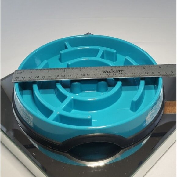 Slow Feed Dog Bowl 10x Slower Holds Up To 3 Cups - by Outward Hound Blue - Picture 7 of 8